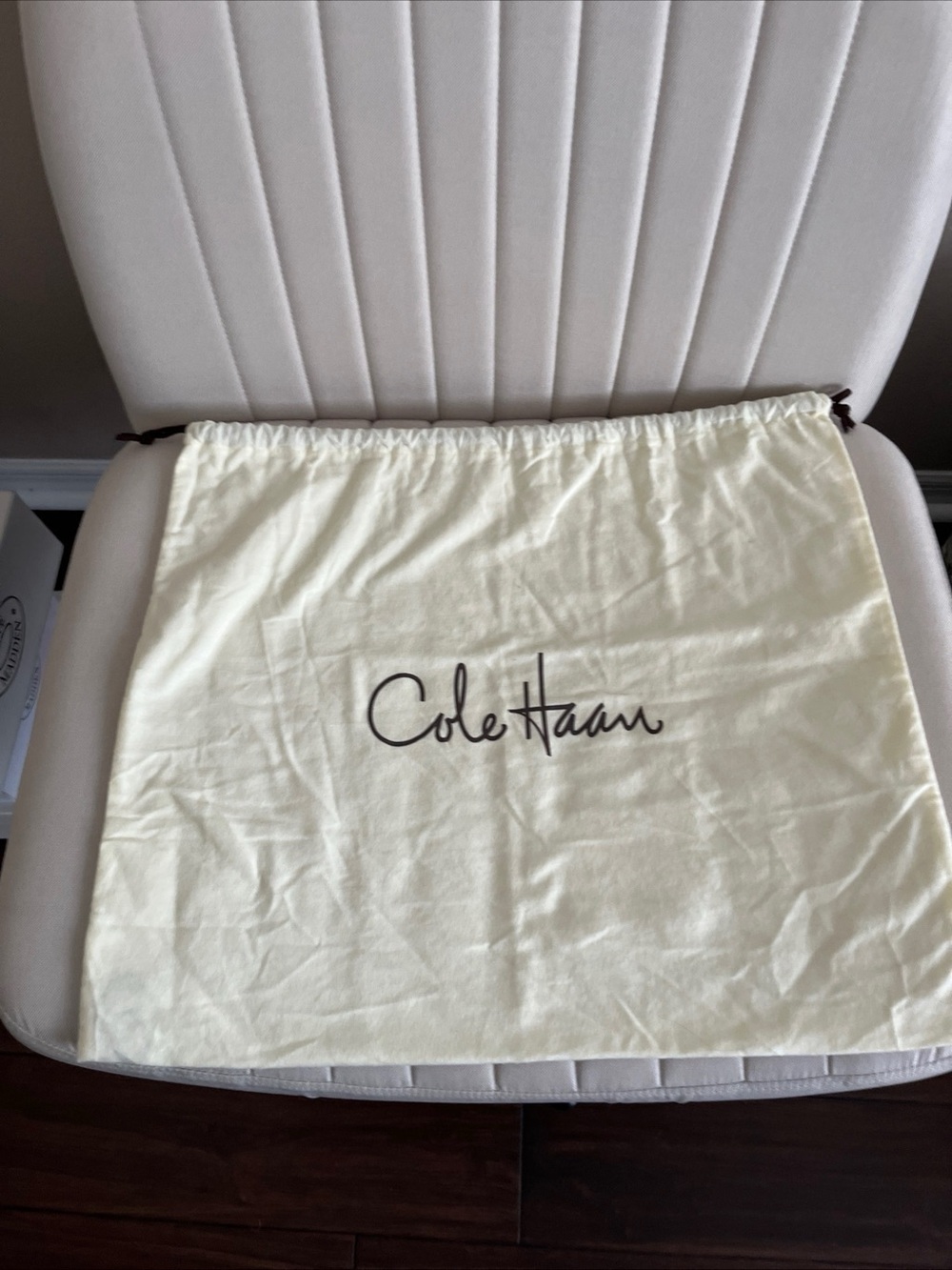 Cole Haan Cream Drawstring Dust Bag